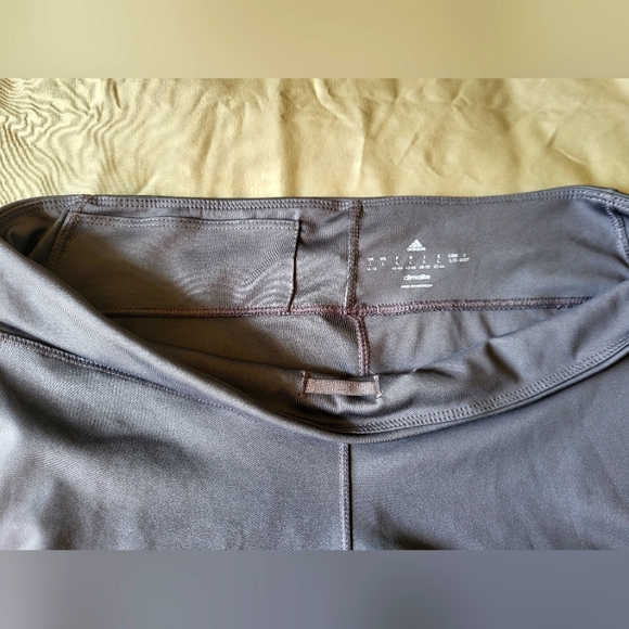 BNWT Adidas climalite grey Bobcats leggings size LG - Picture 6 of 8